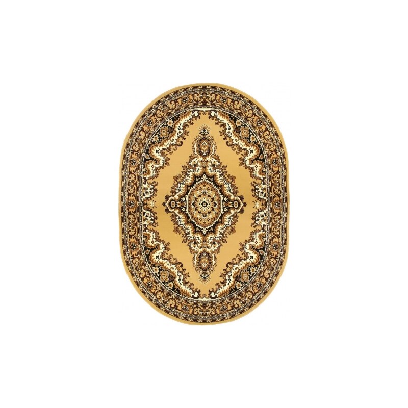 Kusový koberec TEHERAN-T 102/beige ovál, Rozměry koberců 100x150 Sofiteks koberce