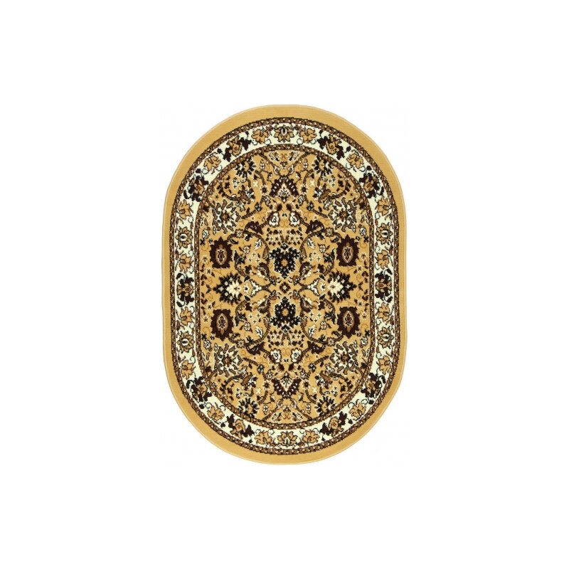 Kusový koberec TEHERAN-T 117/beige ovál, Rozměry koberců 100x150 Sofiteks koberce