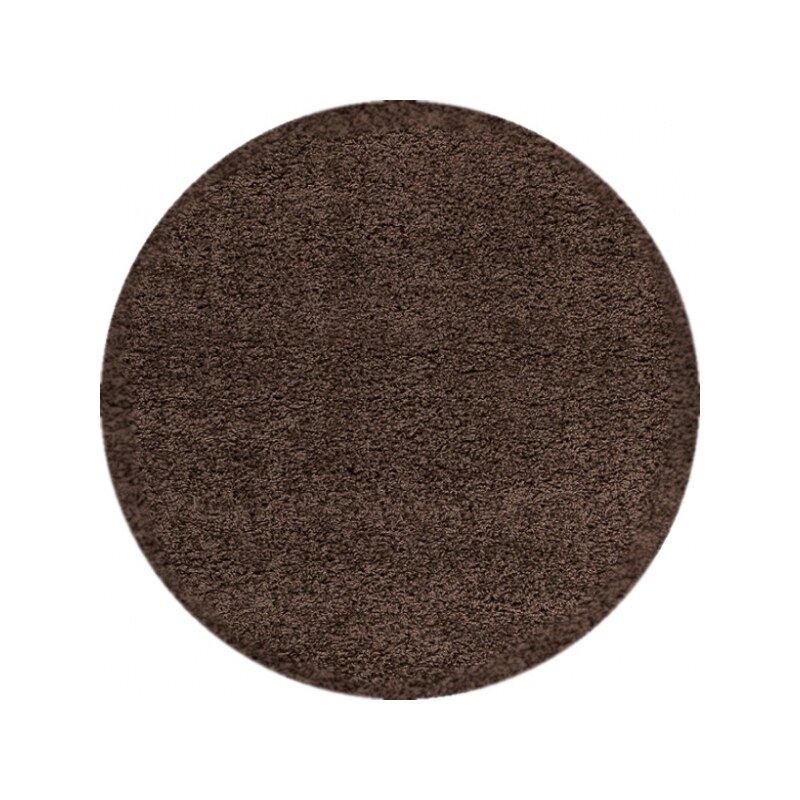 Kusový koberec Dream Shaggy 4000 Brown kruh, Rozměry koberců 120x120 kruh Ayyildiz koberce