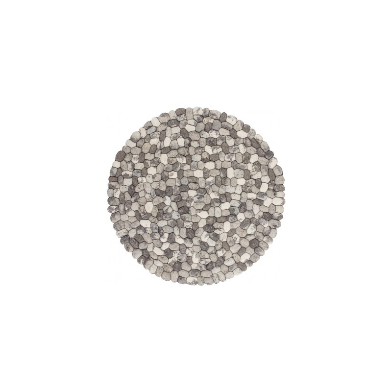 120x120 cm kruh Ručně tkaný kusový koberec STEP 740 STONE-2, Rozměry koberců 120x120 kruh Obsession koberce