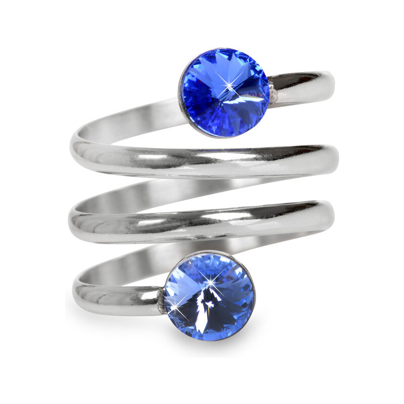 Levien Prsten Spiral Rivoli Light Sapphire & Sapphire