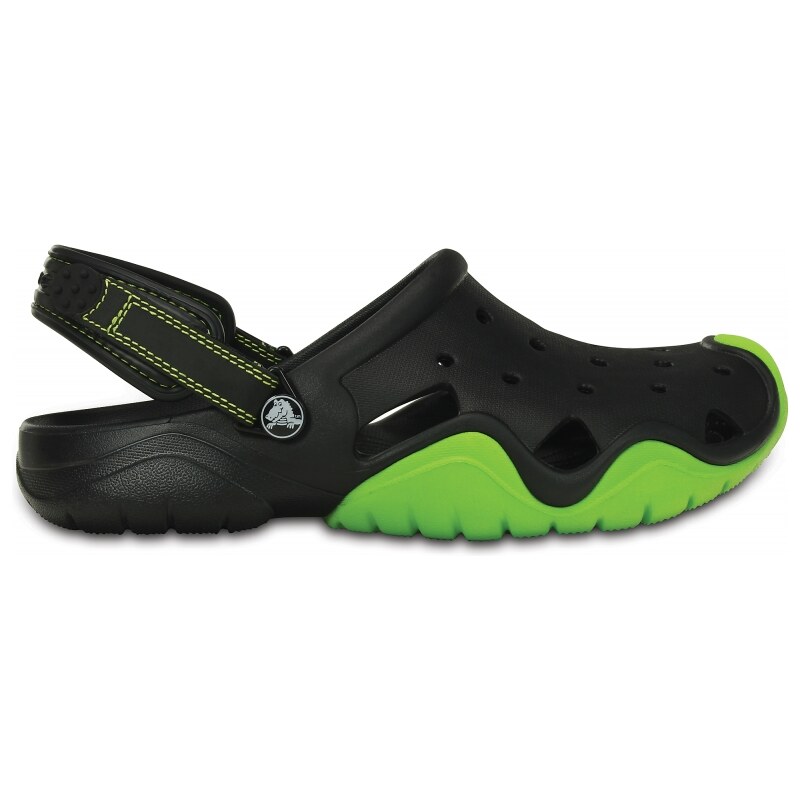 Crocs Swiftwater Clog - Black/Volt Green
