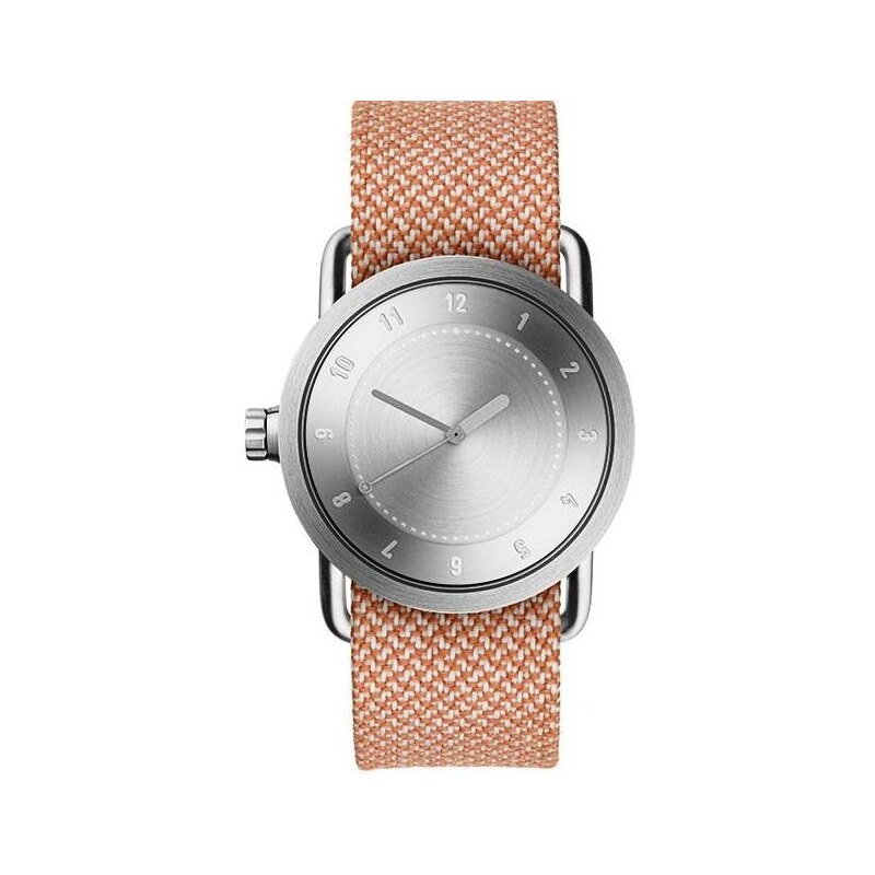 TID Watches No.1 36 Steel / Salmon Twain Wristband