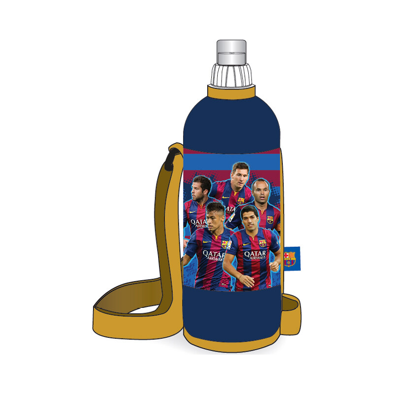 SunCe Láhev na pití v termo obalu - FC Barcelona, 750 ml
