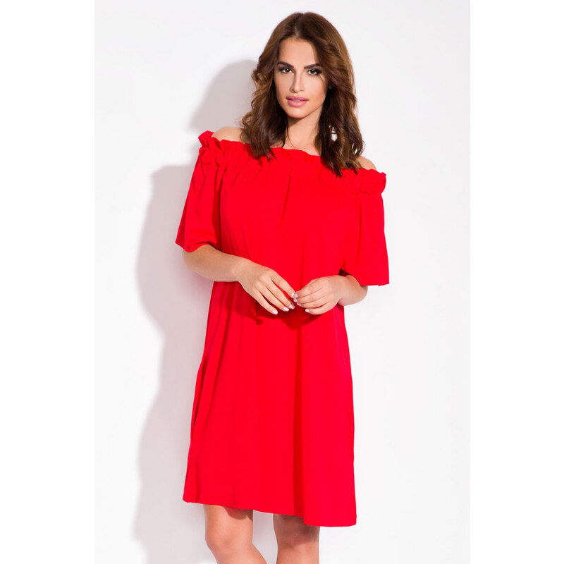 Červené šaty Fimfi I107