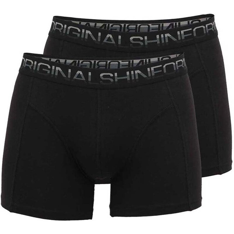 Dvojbalení černých boxerek Shine Original