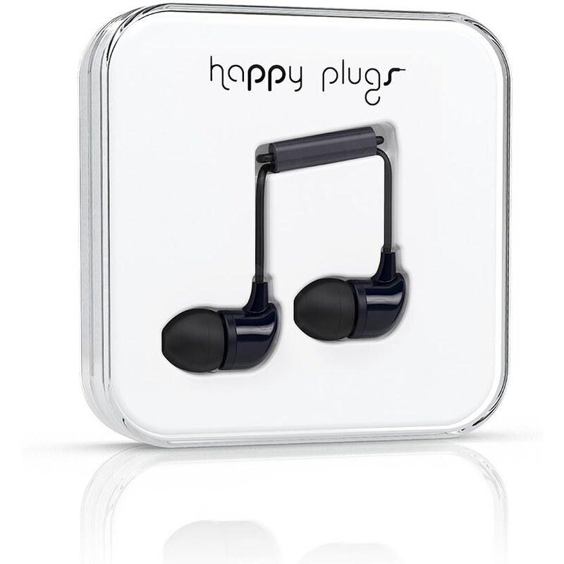 Černá In-Ear sluchátka Happy Plugs
