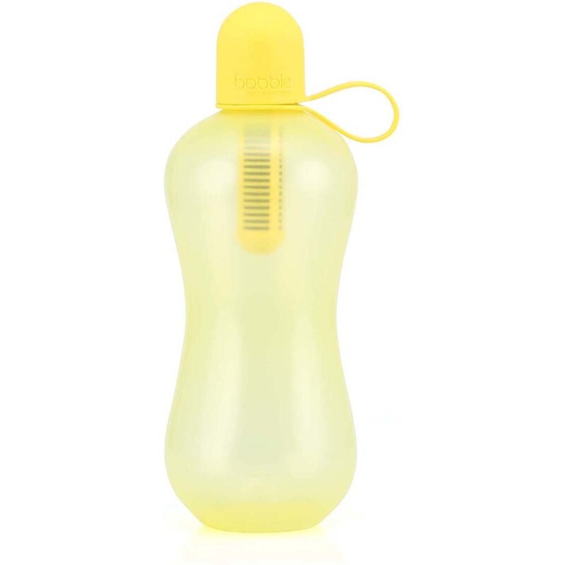 Žlutá přenosná filtrační 0,7 l láhev bobble Sport