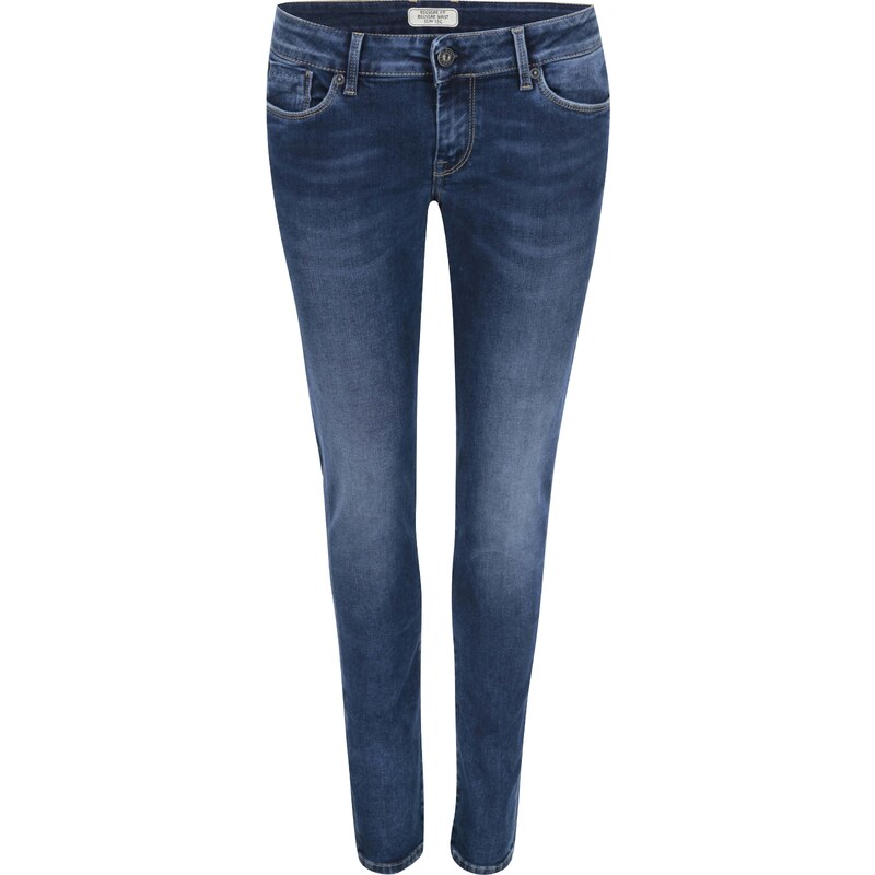 Tmavě modré dámské džíny s nízkým pasem Pepe Jeans Ariel
