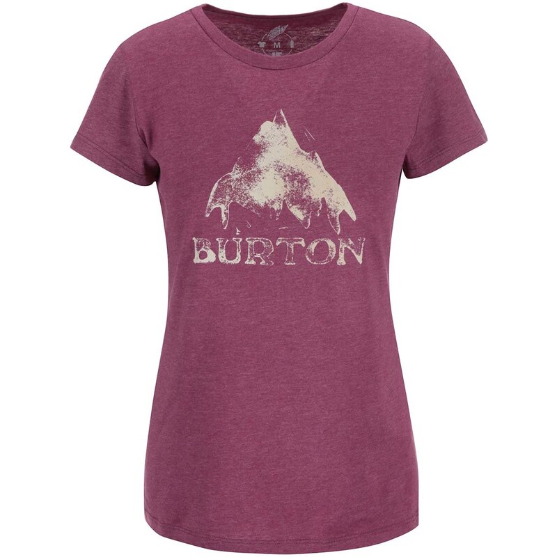 Fialové dámské tričko s potiskem Burton Stmdmtn