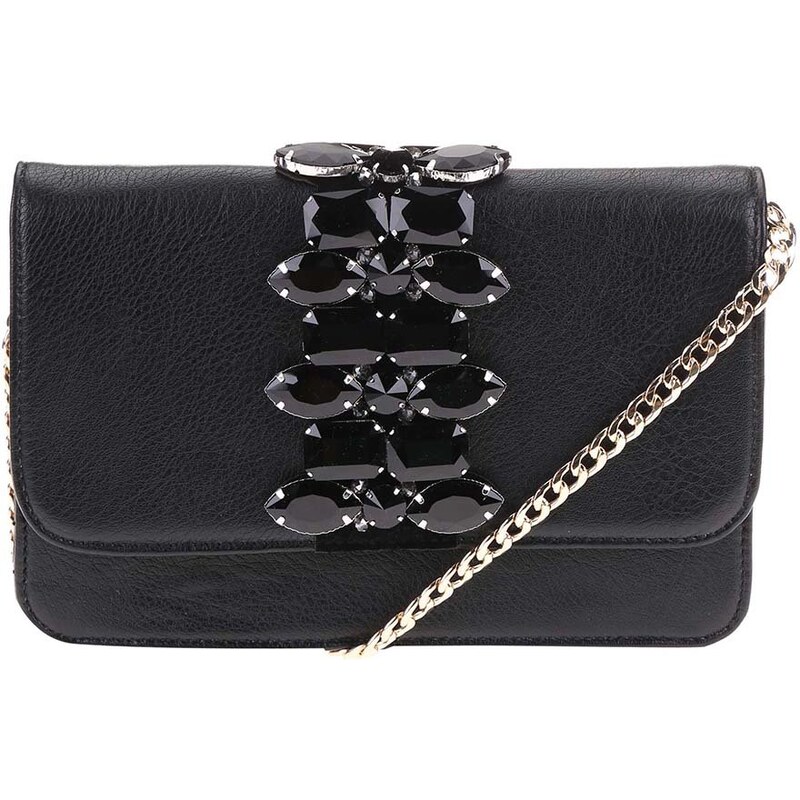 Černá kabelka s ozdobnými kamínky Vero Moda Lay