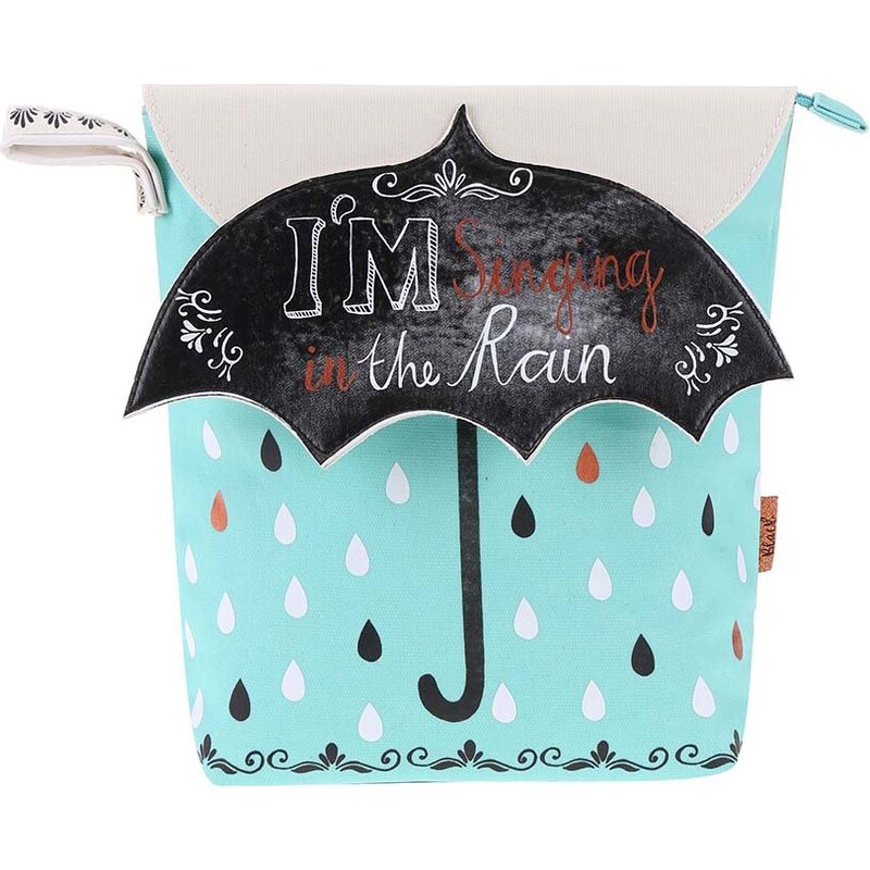 Mentolová toaletní taštička s motivem deštníku Disaster Penny Black