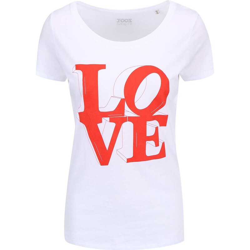 Bílé dámské tričko ZOOT Originál Love