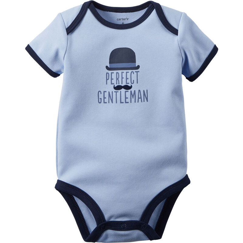 Carter's Chlapecké body Perfect Gentleman - světle modré