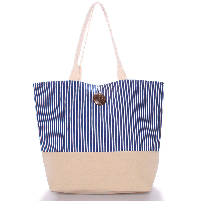 Plážová taška pruhovaná modrá - Enrico Benetti Summer modrá