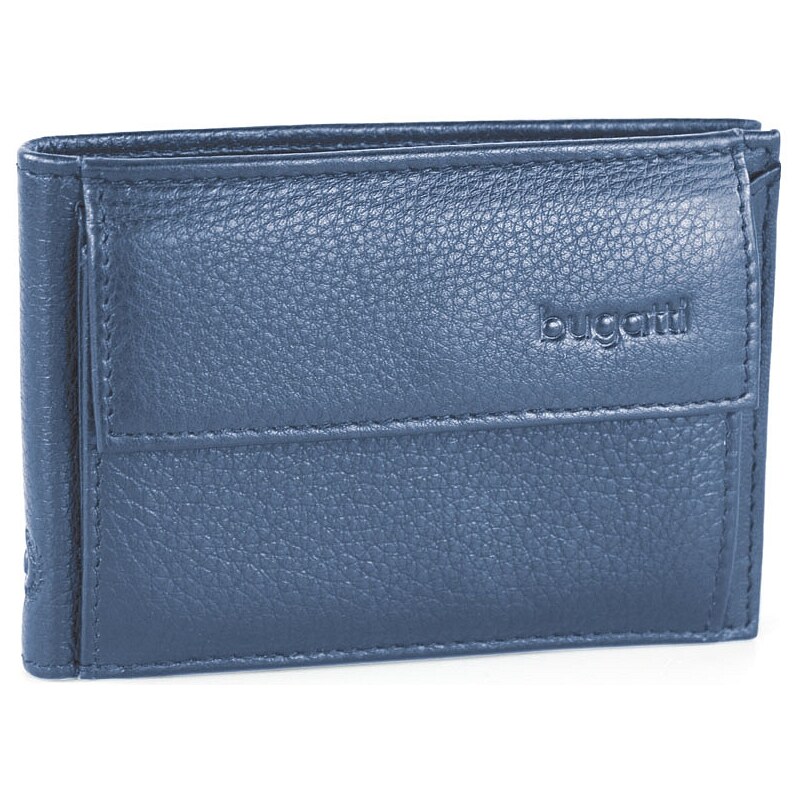 Bugatti Pánská kožená peněženka SEMPRE 49118005 modrá