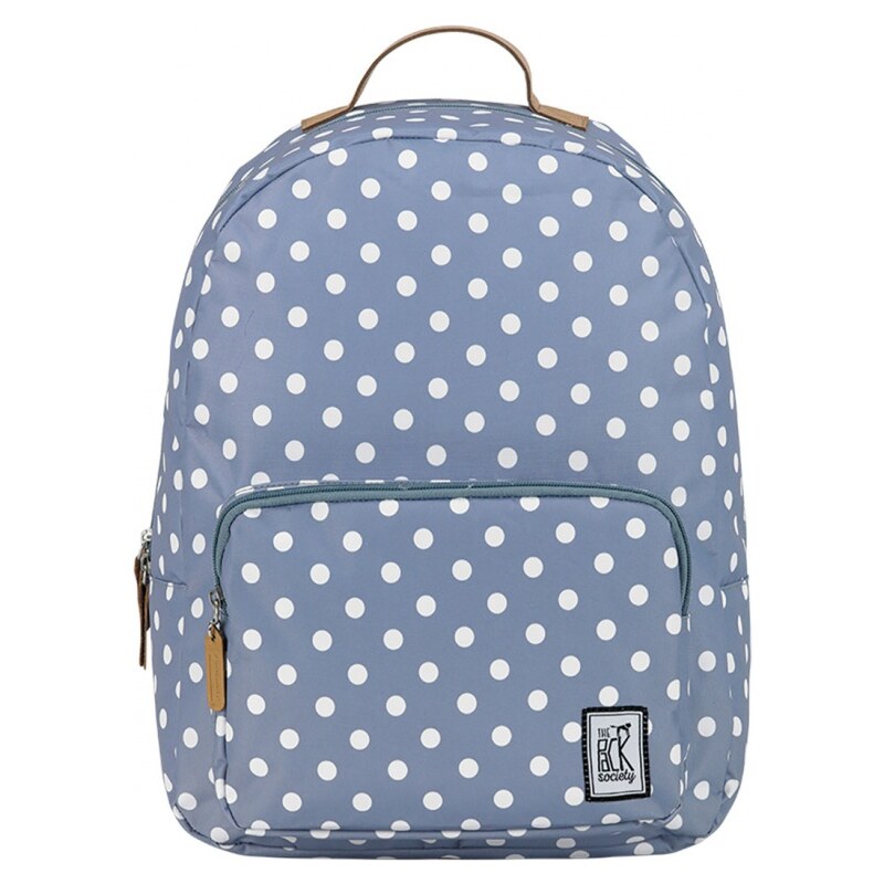 Batoh The Pack Society Classic Backpack Grey With White Dots Allover