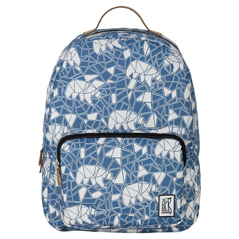 Batoh The Pack Society classic backpack blue bears allover