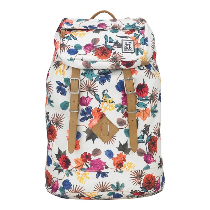 Batoh The Pack Society Premium Backpack Multicolor Flower Allover