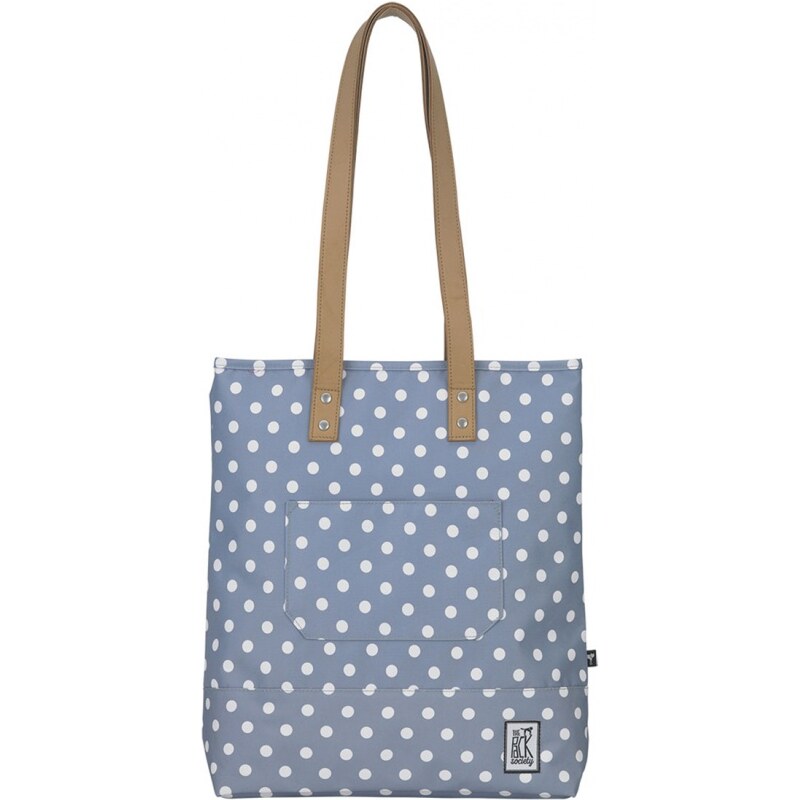 Taška The Pack Society shopper grey with white dots allover