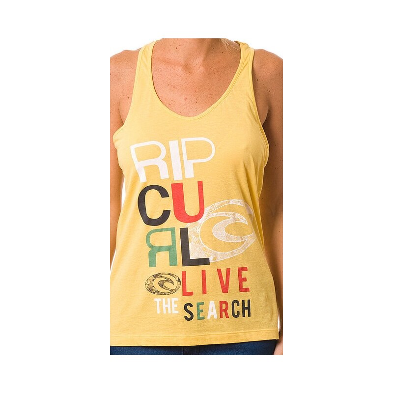 Tílko Rip Curl Live The Search Tank misted yellow M