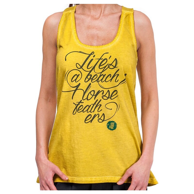 Tílko Horsefeathers Life Is Beach washed yellow