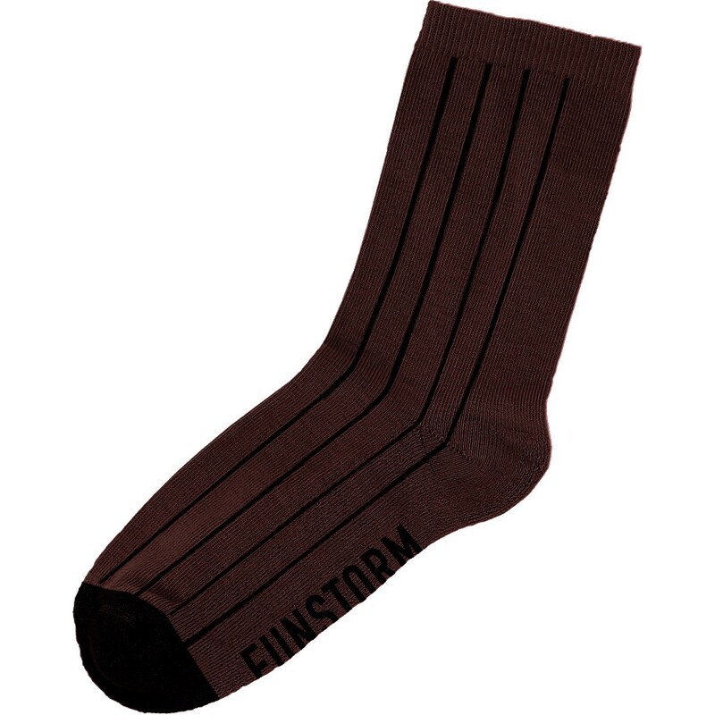 Ponožky Funstorm Double brown 40-42