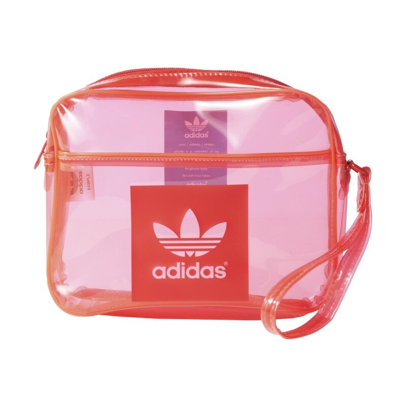 Taška Adidas Airliner Clutch Transparent lush red