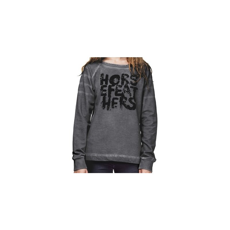 Mikina Horsefeathers Lea washed black 13092091