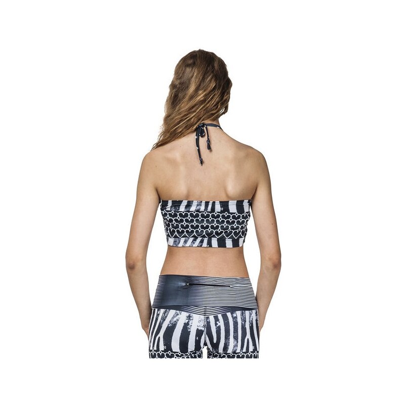 Podprsenka Horsefeathers Athletic Bandeau zebra