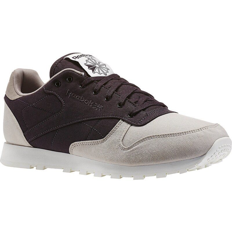 Boty Reebok CL Leather Clean sand stone-night violet