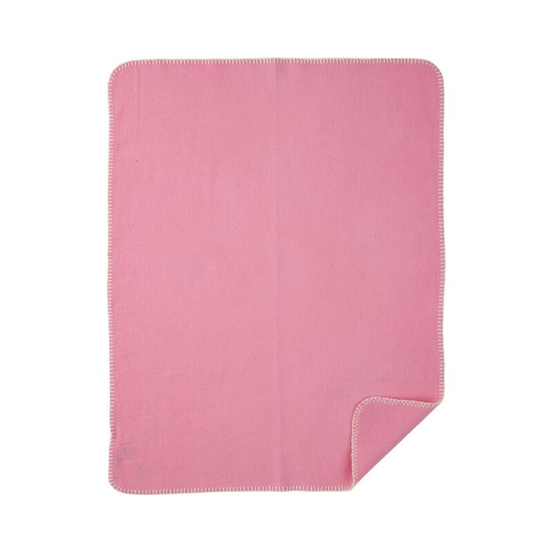 Klippan, Švédsko Vlněná dětská deka Soft Wool růžová 65 x 90 cm Růžová
