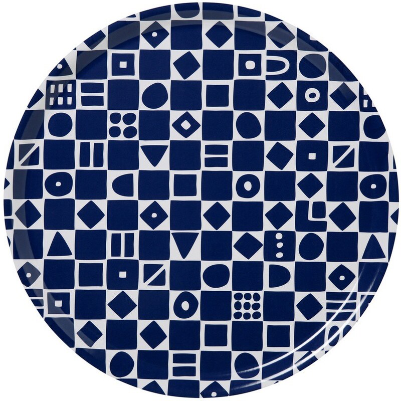 Klippan, Švédsko Tác kulatý velký Mosaic blue Ø 46 cm Modrá