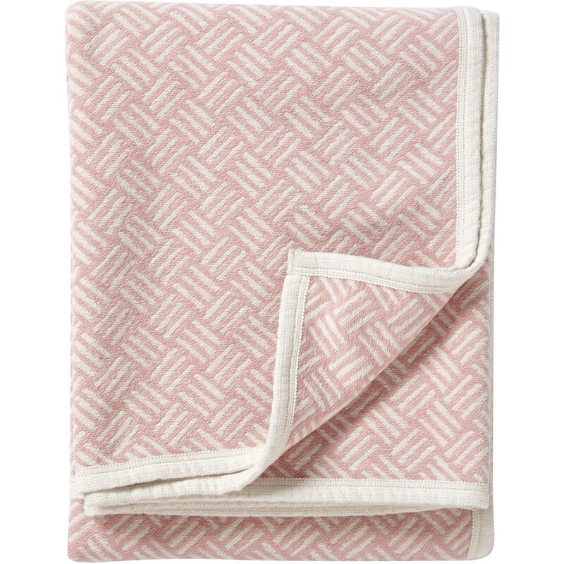 Klippan, Švédsko Bavlněná deka chenille Samba pink 140 x 180 cm Růžová