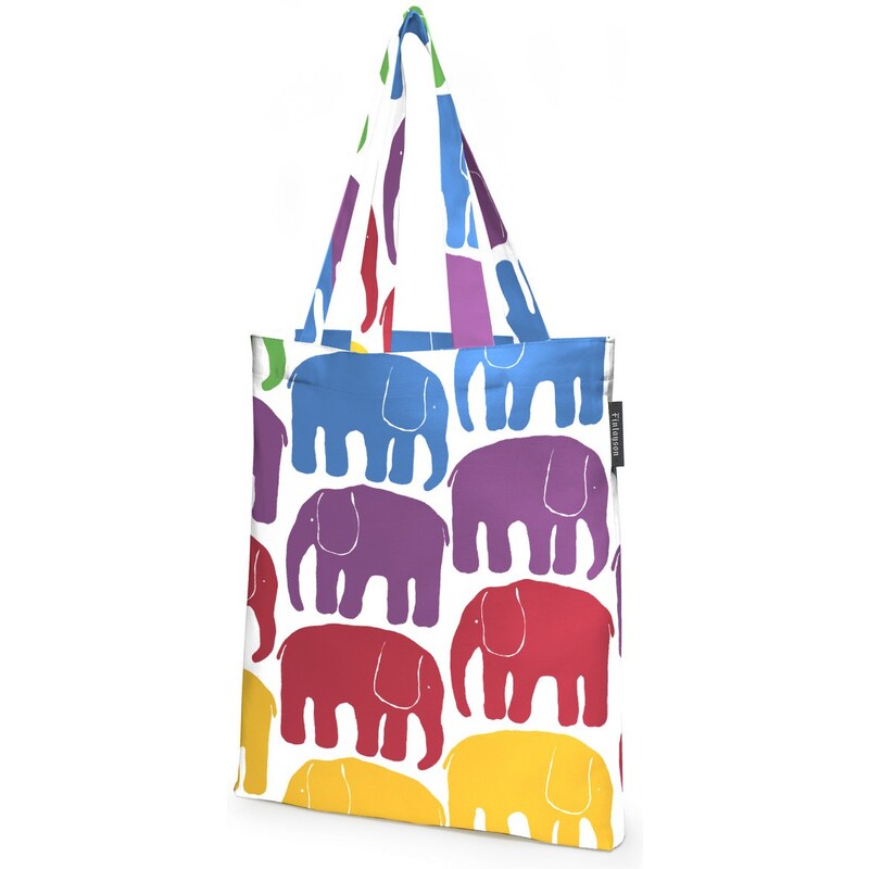 Finlayson, Finsko Bavlněná nákupní taška Elefantti multi 36 x 42 cm