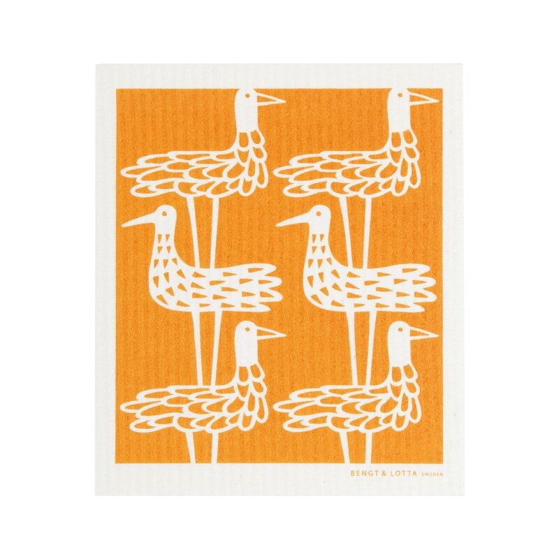 Klippan, Švédsko Utěrka celulózová Shore birds orange 17 x 20 cm Oranžová