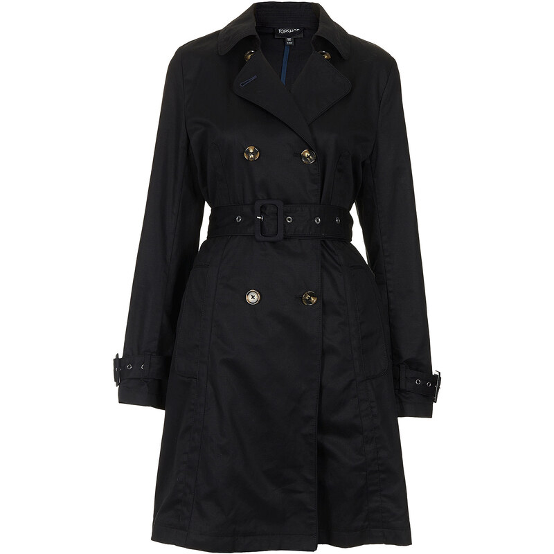 Topshop Unlined Seamed Trench Coat