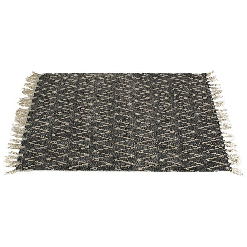 KERSTEN - Textilní koberec, černý 90x60cm - (WER-0641)
