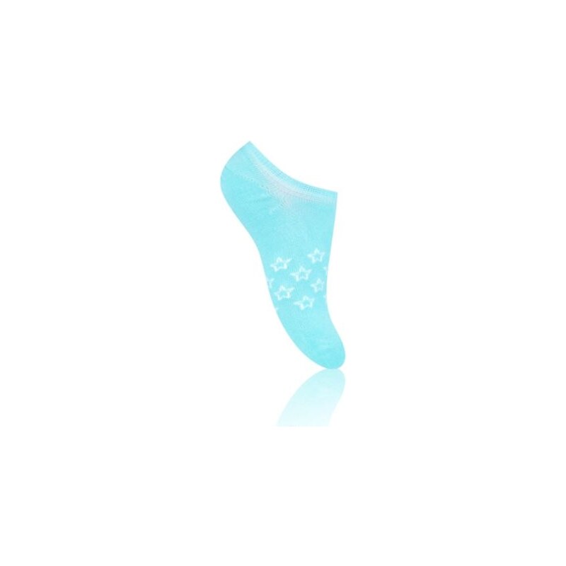 STEVEN Dětské nízké ponožky s hvězdičkami - světle modré