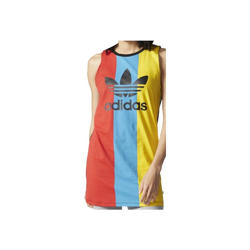 Šaty Adidas Trefoil Tank Dress multicolor