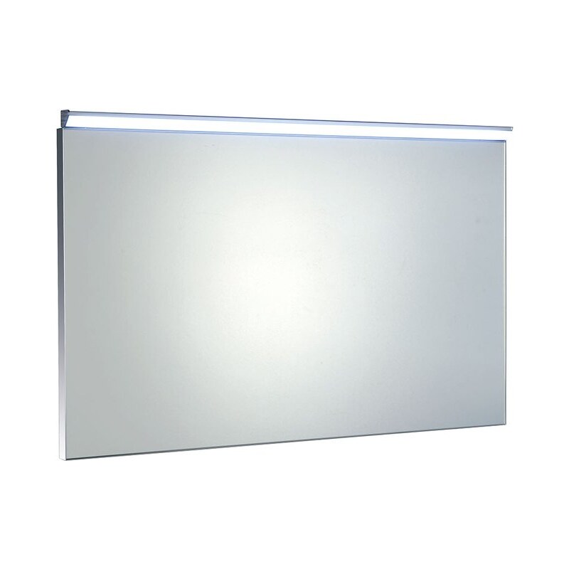 SAPHO - BORA zrcadlo v rámu 1000x600mm s LED osvětlením a vypínačem, chrom (AL716)