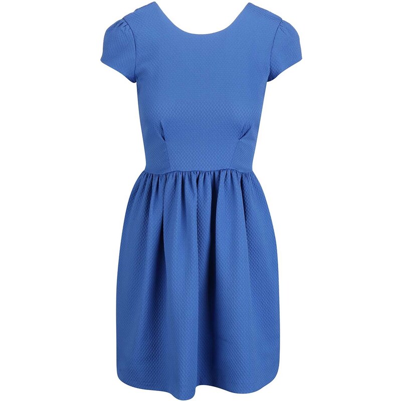 Modré šaty s krátkými rukávy Almari