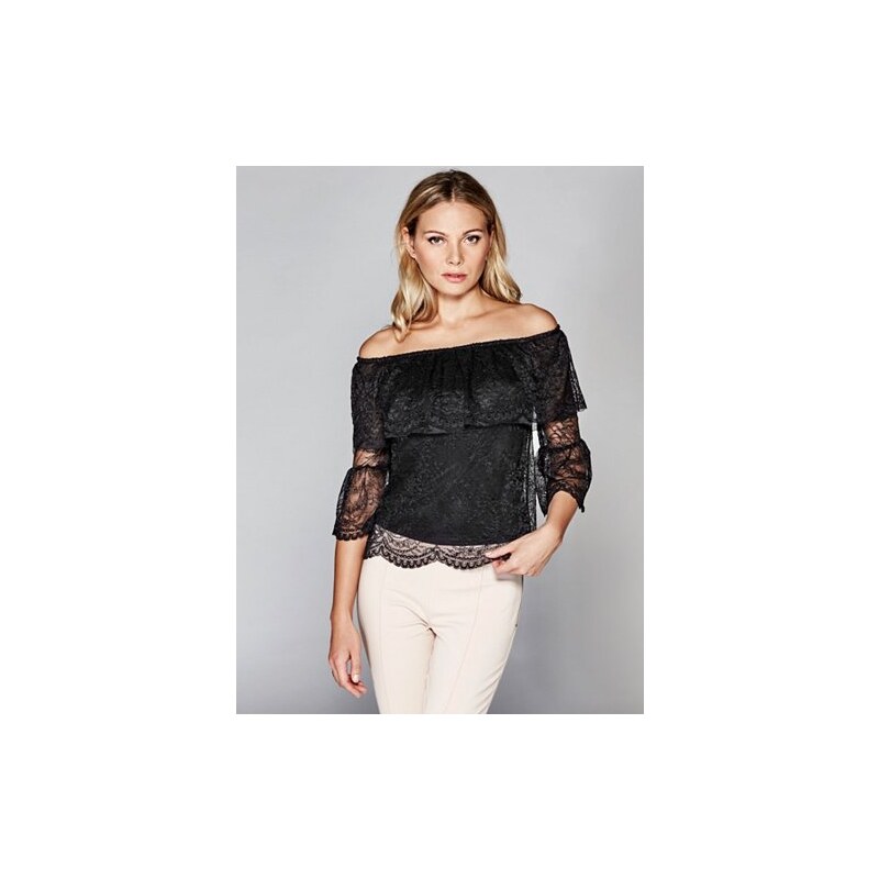 Halenka Guess by Marciano Keona Lace Off-the-Shoulder Top