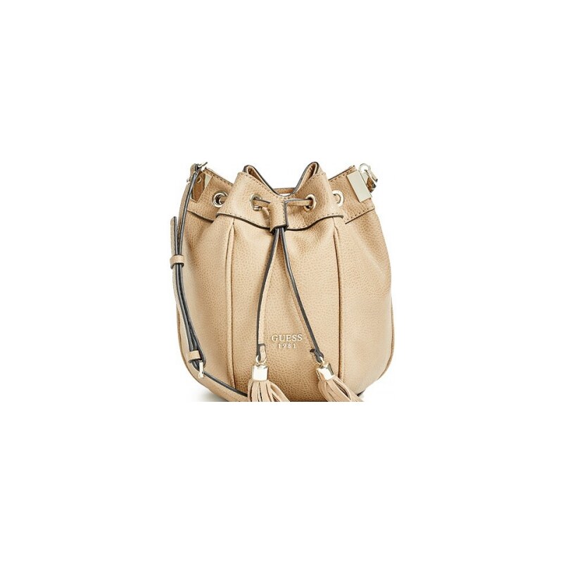 Kabelka Guess Solene Cross-Body Bucket Bag béžová
