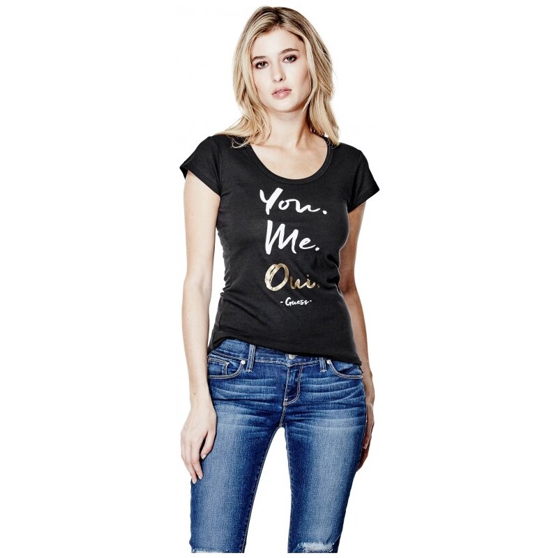 GUESS GUESS Vania Graphic Tee - black