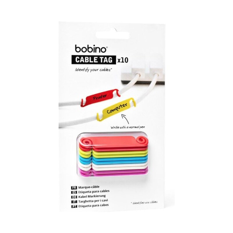 Bobino Cable Tag Set 10x Multicolor