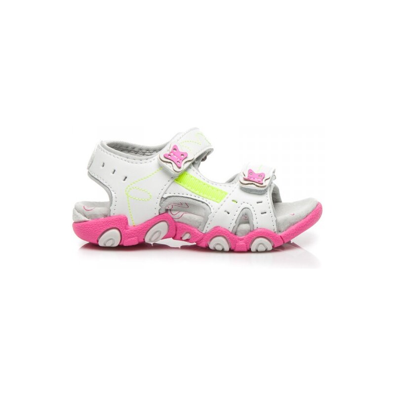 HAKER Roztomilé růžovo-bílé dětské sandály