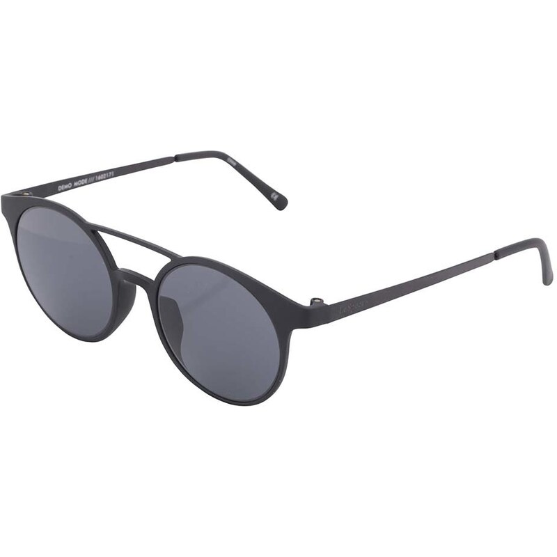 Černé matné unisex sluneční brýle Le Specs Demo Mode