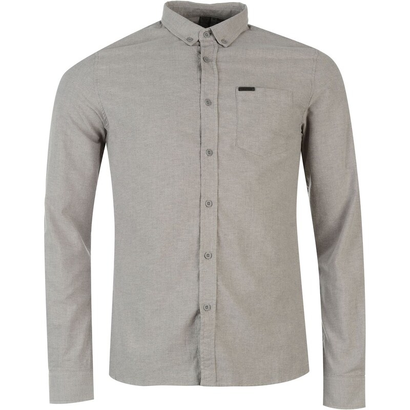 Firetrap Basic Oxford Shirt Grey