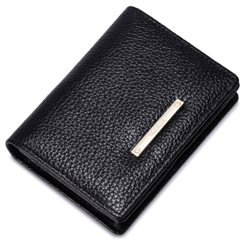 Mini dámská kožená peněženka Nucelle černá